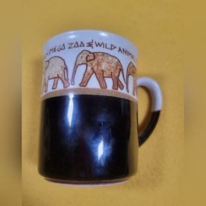 Vintage Asiatic Elephant San Diego Zoo Mug